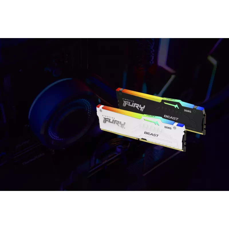 Kingston FURY Beast White RGB EXPO 32GB DDR5-6400 CL32 moduł pamięci DIMM