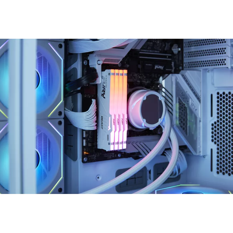 Kingston FURY Beast White RGB EXPO 32GB DDR5-6400 CL32 moduł pamięci DIMM