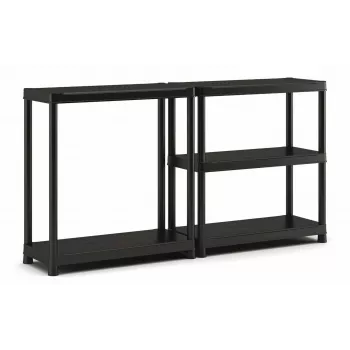 KIS Keter Plastikowa Biblioteczka 5 Półek 90 x 40 x 182 cm Czarny