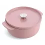 Naczynie żaroodporne KitchenAid z pokrywką, emaliowane żeliwo, 26 cm, różowe
