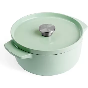 KitchenAid Emaliowany Żeliwny Garnek Holenderski 22 cm, Pistacjowy