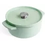 KitchenAid Emaliowany Żeliwny Garnek Holenderski 22 cm, Pistacjowy