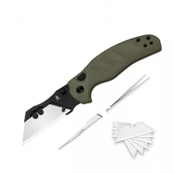 Kizer C01C Uti 1 Folding Knife G10 Handle 5Cr15MoV Blade Black