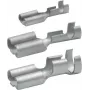Klauke 18201A Nieizolowana Żeńska Końcówka Widełkowa 0,5-1,0 mm², Języczek 6,3 mm, Zaciskana, E-Cu Cynowana, DIN 46247, Opakowanie 100 szt.