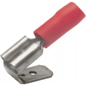 Klauke 720AZ Płaska końcówka żeńska z odgałęzieniem, szerokość wsuwki 6,3 mm, grubość wsuwki 0,8 mm, 180°, zaciskana, 0,5-1,5 mm², nieizolowana