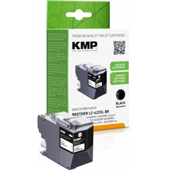 KMP Cartridge Brother MFC-J5340DW LC422XLBK Black 3000S 66ml Remanufactured