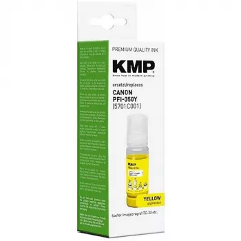 KMP Wkład Canon PFI050Y (5701C001) Żółty Zamiennik