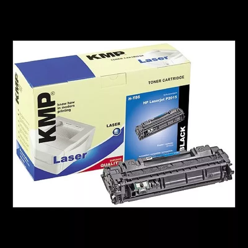 KMP H-T86 Black Compatible Toner Cartridge (Alternative to HP 53A)