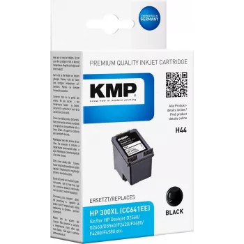 KMP H44 Czarny wkład atramentowy o wysokiej wydajności (zamiennik HP 300XL) - 600 stron 1710,4411