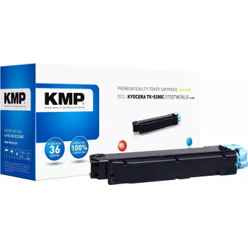 KMP K-T90 - 200 g - High Yield - Cyan - Kompatybilny wkład tonerowy (zamiennik Kyocera TK-5280C) do Kyocera ECOSYS M6235cidn, M6235CIDN/KL3, M6635cidn, M6635CIDN/KL3, P6235cdn, P6235CDN/KL3