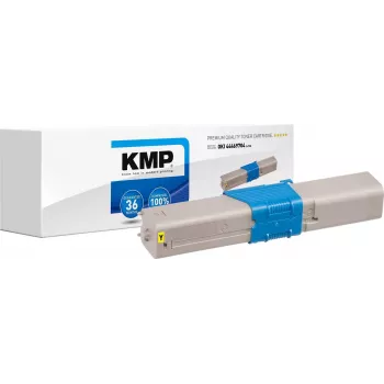 KMP O-T30 Kompatybilny wkład tonerowy żółty do OKI (zamiennik OKI 44469704)