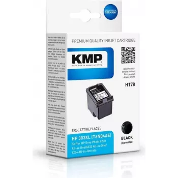 KMP Patrone HP 303XL (T6N04AE) Black 600 Pages Remanufactured