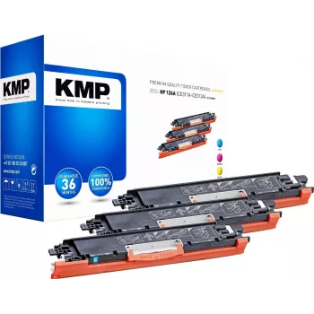 KMP PRINTTECHNIK KMP MULTIPACK H-T149CMY zestaw 3 kompatybilnych tonerów (cyan, magenta, yellow) do HP Color LaserJet CM2320/CP2025 - zamienniki HP 126A 1226,0030