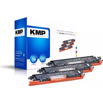 KMP PRINTTECHNIK KMP MULTIPACK H-T149CMY zestaw 3 kompatybilnych tonerów (cyan, magenta, yellow) do HP Color LaserJet CM2320/CP2025 - zamienniki HP 126A 1226,0030
