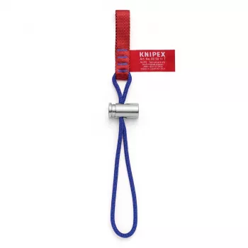 KNIPEX Pasek do mocowania narzędzi 00 50 11 T BK - 1,5 m linka PU z karabińczykiem z blokadą, maks. 1,5 kg
