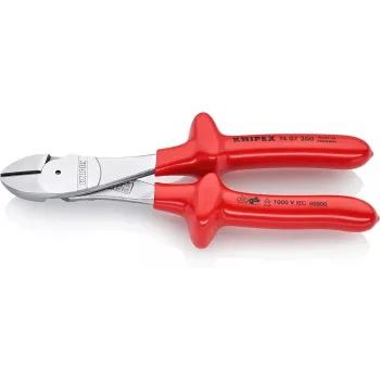 KNIPEX VDE Cążki boczne z dźwignią wzmocnioną 200 mm