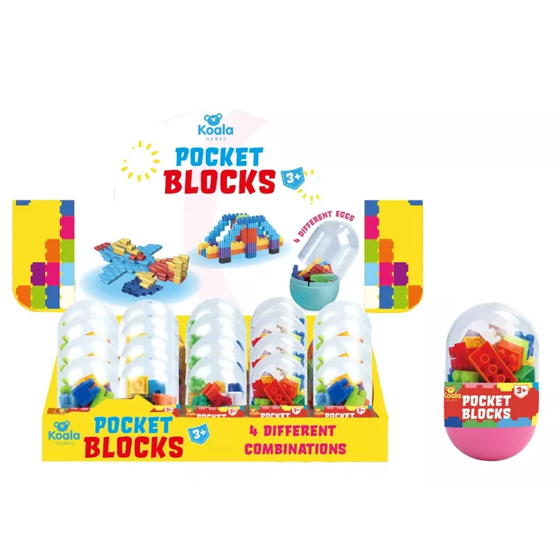 Koala Games G2665 klocki kieszonkowe (losowe) - mini zestaw konstrukcyjny niespodzianka