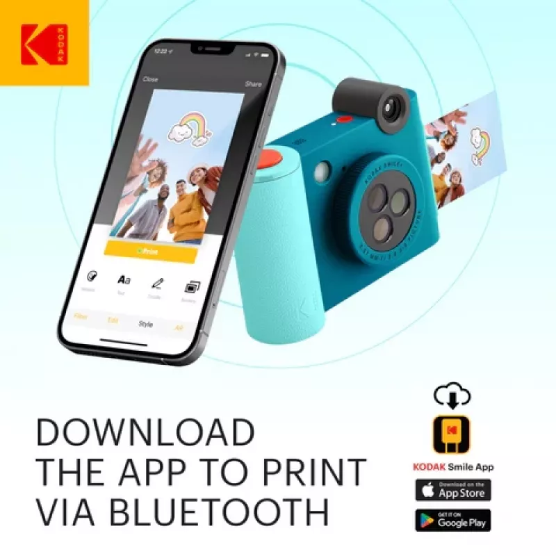 Kodak SMILE+ Aparat do natychmiastowego drukowania, 2x3'', Niebieski