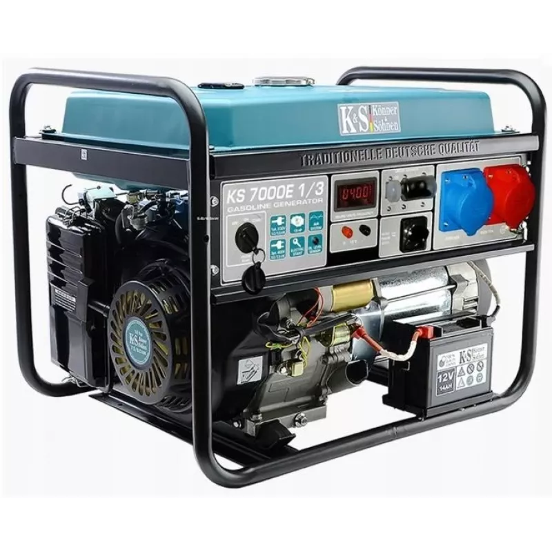 KÖNNER & SÖHNEN Generator Benzynowy 5.0kW 230/400V Rozruch Elektryczny AVR VST KS7000E-1/3