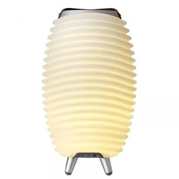 KOODUU SYNERGY 35 Lampa LED z głośnikiem Bluetooth i chłodziarką na napoje - 41 x 24 cm, Biała