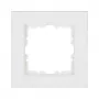 Kopp Paris 1-Gang Screwless Cover Frame, White