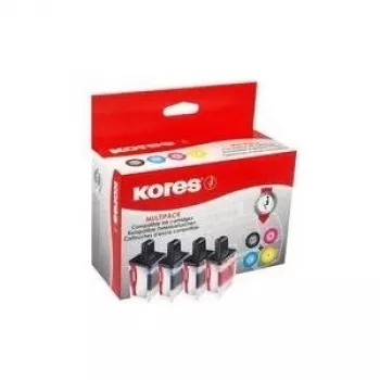 Kores G1529KIT Wielopak wkładów atramentowych kompatybilnych z Brother LC-223, czarny, cyjan, magenta, żółty, 4 sztuki