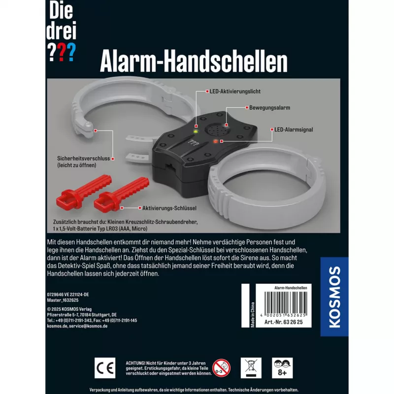 Kosmos Die drei ??? Alarm-Handcuffs