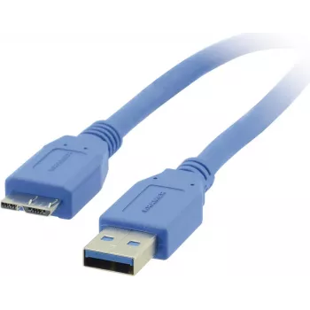 Kabel Kramer Electronics C-USB3/MICROB-3 USB 3.2 Gen 1, USB-A męski do Micro-USB B męski, 0,9 m, niebieski 96-02356003