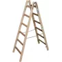 KRAUSE Drewniana drabina dwustronna 2x6 szczebli, sosna, 150 kg, EN 131 170088