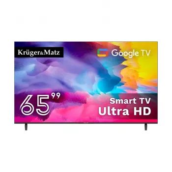 Kruger & Matz KM0265UHD-G 65 inch 4K UHD Google TV Smart TV, DVB-T2/T/C, H.265 HEVC, HDR10, HLG, Bluetooth 5.0, Wi-Fi, 3x HDMI, 2x USB