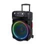 KRUGER & MATZ KM1718 60W Przenośny aktywny zestaw nagłośnieniowy PA z dwoma bezprzewodowymi mikrofonami UHF, Bluetooth, USB, SD, FM, efekty LED