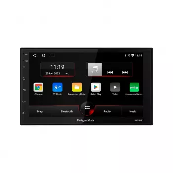 Kruger&Matz KM2010 CarPlay/Android Auto 7 inch 2-DIN Car Radio with Wireless Apple CarPlay & Android Auto, GPS, Bluetooth, 4x45W