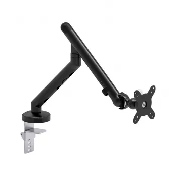 Kruger & Matz Warrior GU-100 Uchwyt do monitora - pojedyncze ramię, zacisk/przelotka, czarny