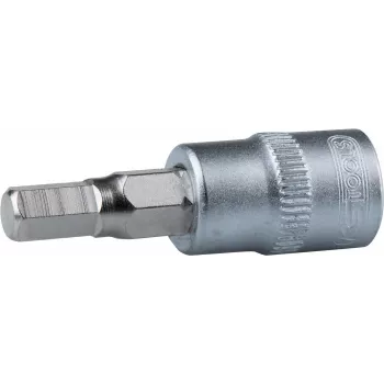 KS TOOLS 1/4 cala nasadka bitowa sześciokątna 3mm kuta stal chromowo-wanadowa matowa chromowana 911.1436