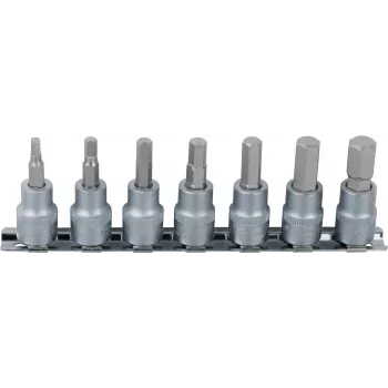 KS TOOLS zestaw nasadek bitowych sześciokątnych 1/4 cala, 7-częściowy, 2,5-8mm (911.1544)