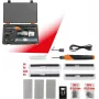 KS TOOLS 150.1010 Zestaw do naprawy plastiku bezprzewodowy, 134-częściowy, zszywacz na gorąco 3,7 V Li-Ion z 200 stalowymi zszywkami, 450°C, walizka