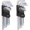 KS TOOLS 22-częściowy zestaw kluczy L imbusowych i TORX z końcówką kulową i uchwytem