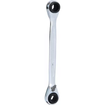 KS TOOLS 503.4541 GEARplus zestaw kluczy oczkowych grzechotkowych odwracalnych, 4-w-1, 8x9x10x11 mm, chromowo-wanadowy