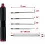 KS TOOLS 6-częściowy zestaw narzędzi magnetycznych i haków, magnesy z elastycznym i sztywnym trzpieniem, 4 profile haków, ergonomiczne uchwyty 550.1080