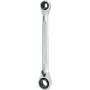 Zestaw kluczy oczkowych dwustronnych z grzechotką KS TOOLS, 10 x 13 mm i 17 x 19 mm, 4-w-1 BT013901
