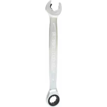 Klucz nasadowy grzechotkowy płasko-oczkowy KS TOOLS DUO GEARplus 13mm, podwójna funkcja grzechotki, chromowo-wanadowy, DIN 3113 503.5213