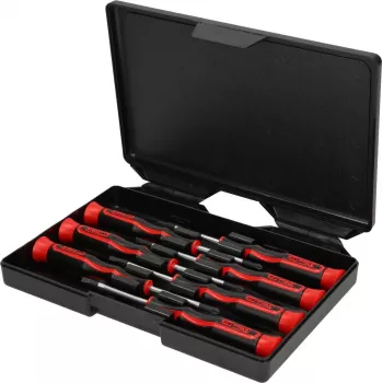 KS TOOLS Zestaw wkrętaków precyzyjnych PH i płaskich, 7-częściowy (500.7165)
