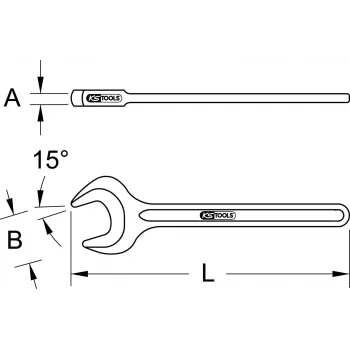 KS TOOLS Klucz płaski udarowy jednodzielny, 40 mm (517.0540)