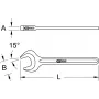 KS TOOLS Klucz płaski udarowy jednodzielny, 40 mm (517.0540)