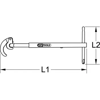 Klucz do syfonów teleskopowy KS TOOLS, Ø 32-63mm (126.2000)