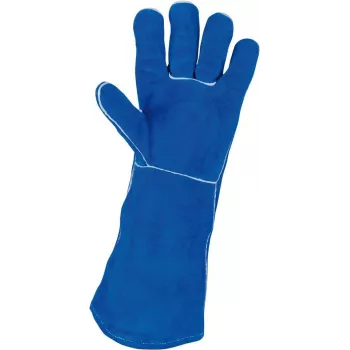 KS TOOLS Rękawice spawalnicze skórzane długie, XL (985.7040)