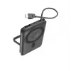 KSIX Magnetic Power Bank 10000 mAh, 22.5W do iPhone i Apple Watch, Szary