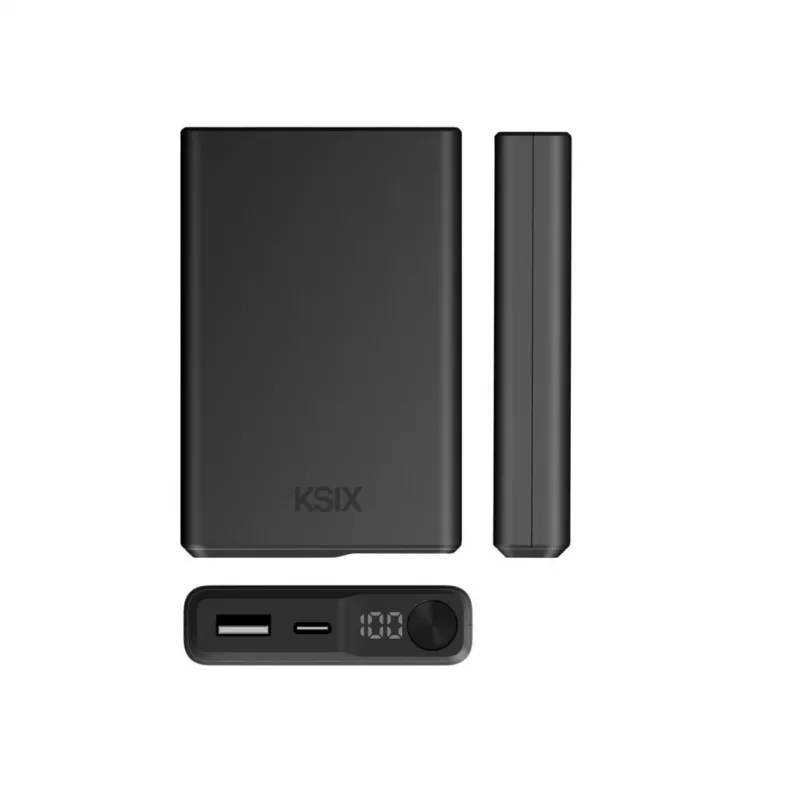 KSIX Magnetic Powerbank 10000 mAh 22.5W, Czarny