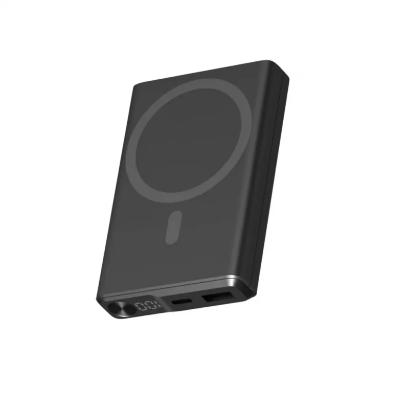 KSIX Magnetic Powerbank 10000 mAh 22.5W, Czarny