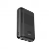 KSIX Powerbank Mini 10000mAh 10W z kablem USB-A USB-C Czarny